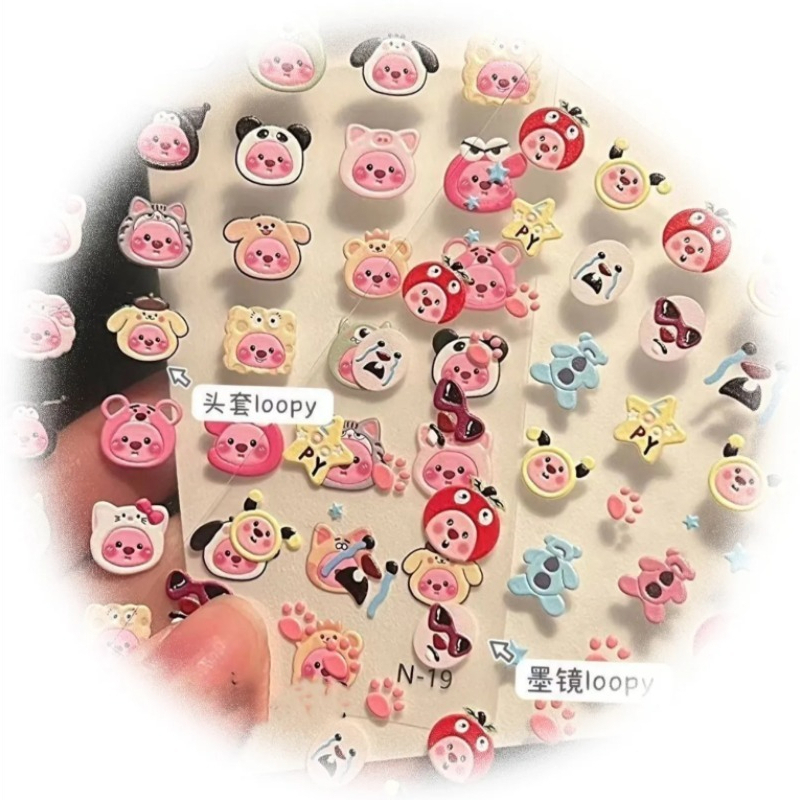 Loopy 3D embossed sticker, tra - Atv Parts 评论和价格