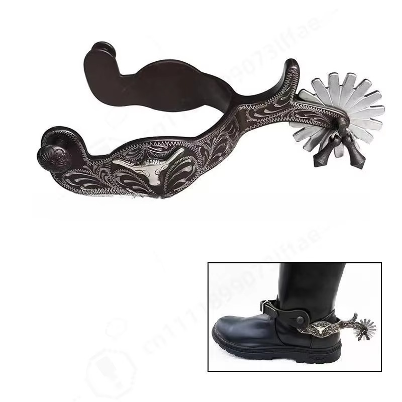 Hand‑Carved Western Horse Spur - Riding Gear 评论和价格