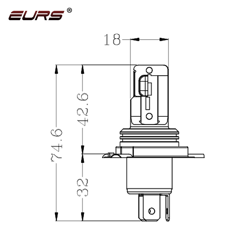 EURS H4 BA20D LED Headlight Fo - Universal Motorcycle Led Headlight Projector 评论和价格