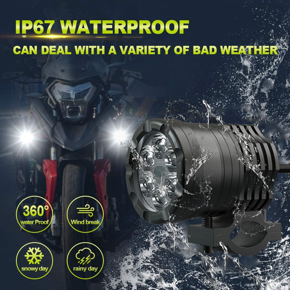 NLpearl 60W Motorcycle LED Hea - Universal Motorcycle Led Headlight Projector 评论和价格